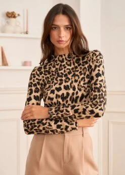 Pull Alma -Élégance Soldes Motus Boutique Pull Alma Leopard 10
