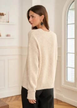 Pull Amour -Élégance Soldes Motus Boutique Pull Amour Beige 5