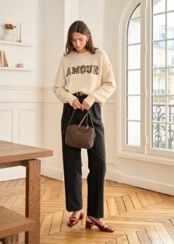 Pull Amour -Élégance Soldes Motus Boutique Pull Amour Beige 7