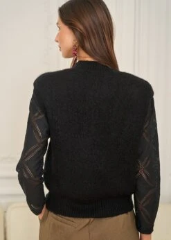 Pull Basile -Élégance Soldes Motus Boutique Pull Basile Noir 5