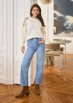 Pull Cosima -Élégance Soldes Motus Boutique Pull Cosima Blanc 4