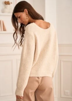 Pull Lauren -Élégance Soldes Motus Boutique Pull Lauren Beige 3