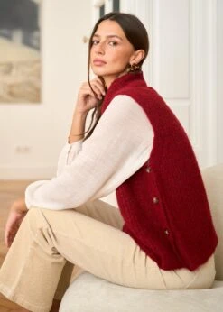 Pull Lenny -Élégance Soldes Motus Boutique Pull Leny Bordeaux 3