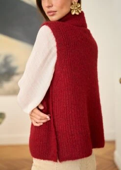 Pull Lenny -Élégance Soldes Motus Boutique Pull Leny Bordeaux 5