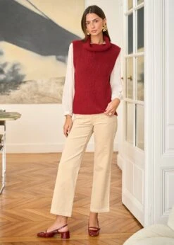 Pull Lenny -Élégance Soldes Motus Boutique Pull Leny Bordeaux 7