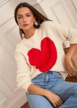 Pull Robin -Élégance Soldes Motus Boutique Pull Robin Ecru 1