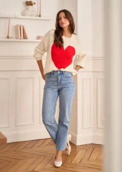 Pull Robin -Élégance Soldes Motus Boutique Pull Robin Ecru 6