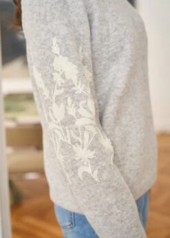 Pull Syana -Élégance Soldes Motus Boutique Pull Syana Gris 4