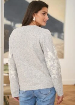 Pull Syana -Élégance Soldes Motus Boutique Pull Syana Gris 5