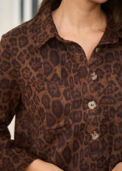 Robe Aubane -Élégance Soldes Motus Boutique Robe Aubane Imprime Leopard 7