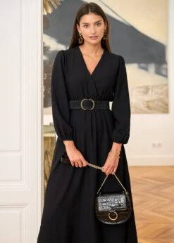 Robe Elisa -Élégance Soldes Motus Boutique Robe Elisa Noir 4
