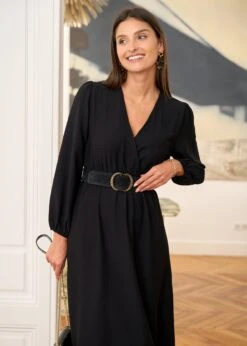 Robe Elisa -Élégance Soldes Motus Boutique Robe Elisa Noir 8