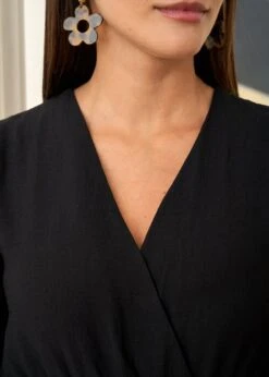 Robe Elisa -Élégance Soldes Motus Boutique Robe Elisa Noir 9