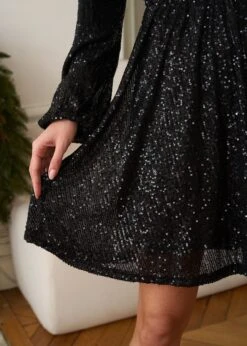 Robe Elise -Élégance Soldes Motus Boutique Robe Elise Noir 8