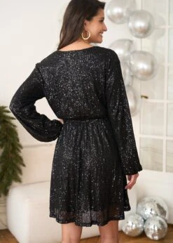 Robe Elise -Élégance Soldes Motus Boutique Robe Elise Noir 9