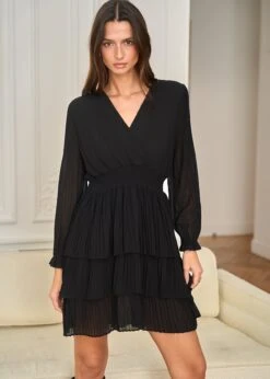 Robe Eva -Élégance Soldes Motus Boutique Robe Eva Noir 1