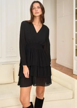 Robe Eva -Élégance Soldes Motus Boutique Robe Eva Noir 8