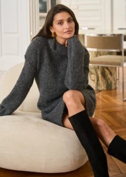 Robe Isidore -Élégance Soldes Motus Boutique Robe Isidore Gris 4