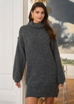 Robe Isidore -Élégance Soldes Motus Boutique Robe Isidore Gris 6
