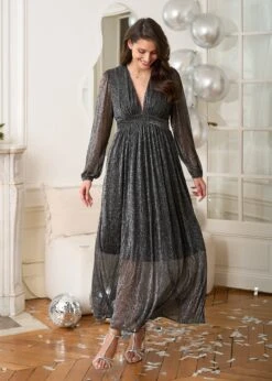 Robe Laure -Élégance Soldes Motus Boutique Robe Laure Argent 10