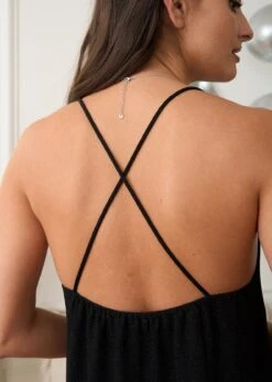 Robe Layla -Élégance Soldes Motus Boutique Robe Layla Noir 6