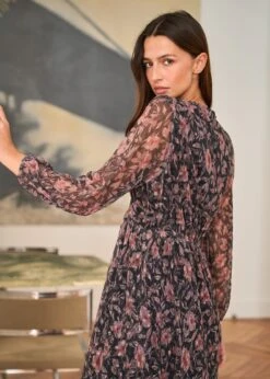 Robe Louane -Élégance Soldes Motus Boutique Robe Louane Fond Noir 5