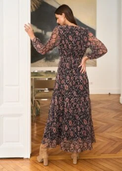 Robe Louane -Élégance Soldes Motus Boutique Robe Louane Fond Noir 6