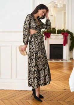 Robe Manon -Élégance Soldes Motus Boutique Robe Manon Noir 6