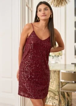 Robe Noémie -Élégance Soldes Motus Boutique Robe Noemie Bordeaux 1