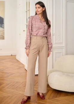 Pantalon Ivano -Élégance Soldes Motus Boutique Robe Pantalon Ivano Camel 4