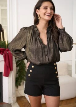 Short Adam -Élégance Soldes Motus Boutique Short Adam Noir 1