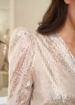 Top Agathe -Élégance Soldes Motus Boutique Top Agathe Beige 3