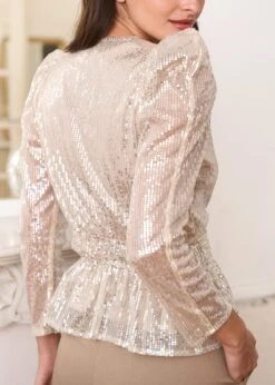 Top Agathe -Élégance Soldes Motus Boutique Top Agathe Beige 6