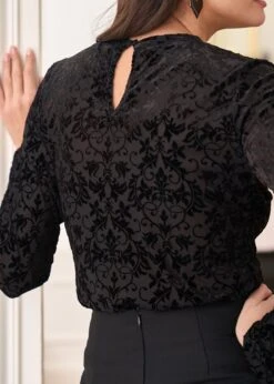 Top Roxane -Élégance Soldes Motus Boutique Top Roxane Noir 6