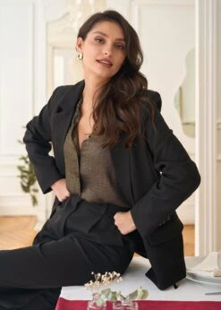 Veste Adam -Élégance Soldes Motus Boutique Veste Adam Noir 10