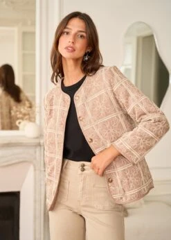 Veste Aiko -Élégance Soldes Motus Boutique Veste Aiko Taupe 1