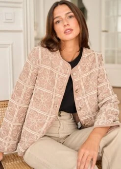 Veste Aiko -Élégance Soldes Motus Boutique Veste Aiko Taupe 3