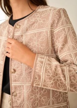 Veste Aiko -Élégance Soldes Motus Boutique Veste Aiko Taupe 7