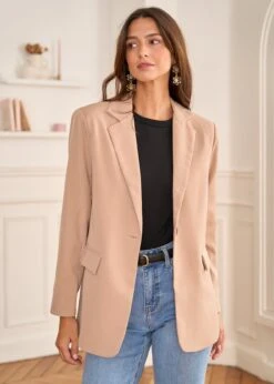 Veste Elie -Élégance Soldes Motus Boutique Veste Elie Camel 10