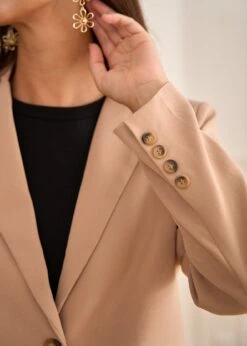 Veste Elie -Élégance Soldes Motus Boutique Veste Elie Camel 9