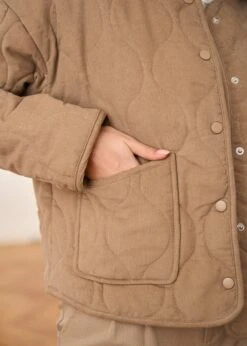 Veste Lia -Élégance Soldes Motus Boutique Veste Lia Taupe 4