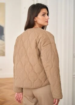 Veste Lia -Élégance Soldes Motus Boutique Veste Lia Taupe 6