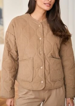 Veste Lia -Élégance Soldes Motus Boutique Veste Lia Taupe 8