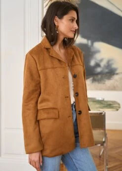 Veste Nina -Élégance Soldes Motus Boutique Veste Nina Camel 3