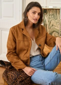 Veste Nina -Élégance Soldes Motus Boutique Veste Nina Camel 5