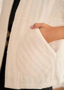 Veste Nyma -Élégance Soldes Motus Boutique Veste Nyma Ivoire 7