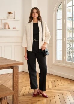 Veste Nyma -Élégance Soldes Motus Boutique Veste Nyma Ivoire 9