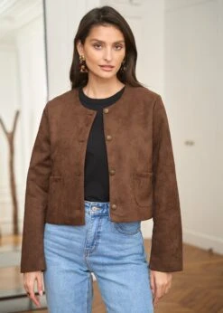 Veste Séréna -Élégance Soldes Motus Boutique Veste Serena Choco 1