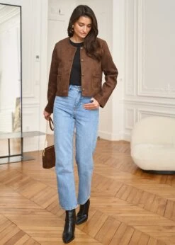 Veste Séréna -Élégance Soldes Motus Boutique Veste Serena Choco 5