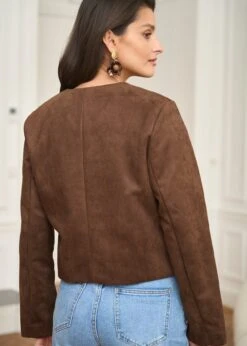 Veste Séréna -Élégance Soldes Motus Boutique Veste Serena Choco 6